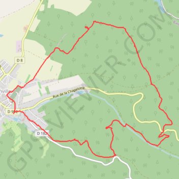 Itinéraire Badonviller, distance, dénivelé, altitude, carte, profil, trace GPS
