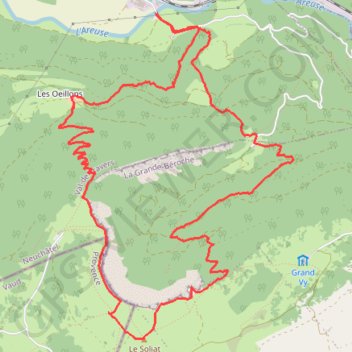 Itinéraire Le Creux-du-Van, distance, dénivelé, altitude, carte, profil, trace GPS