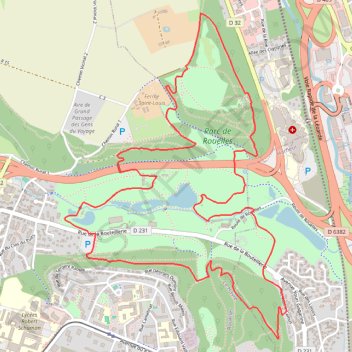 Itinéraire CDRP PR20- Rouelles, distance, dénivelé, altitude, carte, profil, trace GPS