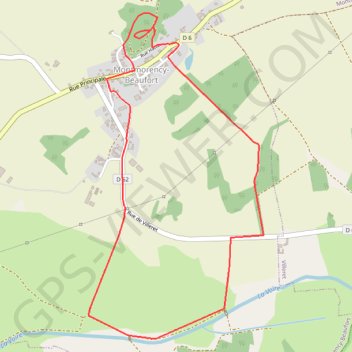 Itinéraire Promenade Beaufortine, distance, dénivelé, altitude, carte, profil, trace GPS