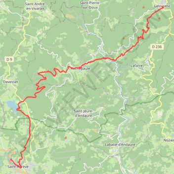 Itinéraire Chemin de Saint Régis Etape 4, distance, dénivelé, altitude, carte, profil, trace GPS
