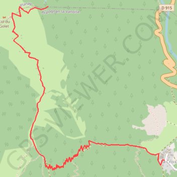 Itinéraire Rocher de Villeneuve, distance, dénivelé, altitude, carte, profil, trace GPS