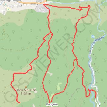 Itinéraire De Saint-Vallier à Escragnolles, distance, dénivelé, altitude, carte, profil, trace GPS