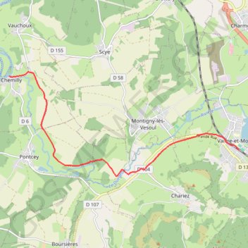 Itinéraire La trace du Courlis, distance, dénivelé, altitude, carte, profil, trace GPS