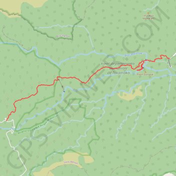 Itinéraire Sentier de Takamaka, distance, dénivelé, altitude, carte, profil, trace GPS