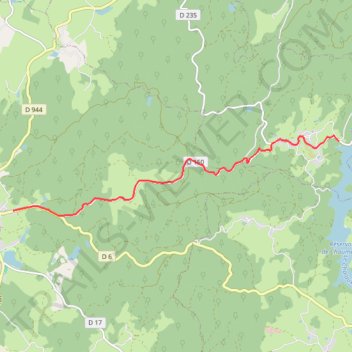 Itinéraire LORMES_RAFTING, distance, dénivelé, altitude, carte, profil, trace GPS