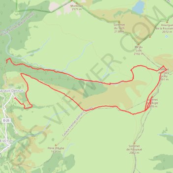 Itinéraire Pouy Louby depuis Cazaux, distance, dénivelé, altitude, carte, profil, trace GPS