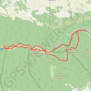 Itinéraire Sur les crêtes du Grand Luberon, distance, dénivelé, altitude, carte, profil, trace GPS