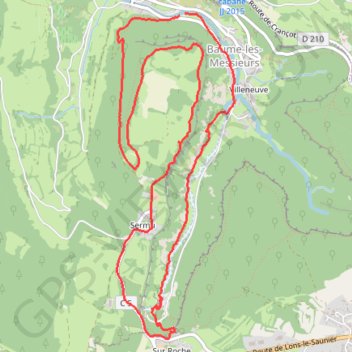Itinéraire Le Dard, version longue, distance, dénivelé, altitude, carte, profil, trace GPS