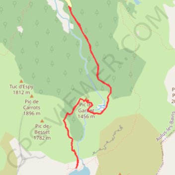 Itinéraire Cirque de Garbettou et Étang du Garbet, distance, dénivelé, altitude, carte, profil, trace GPS