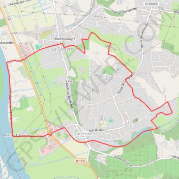 Itinéraire Circuit Jean Balde - Latresne, distance, dénivelé, altitude, carte, profil, trace GPS