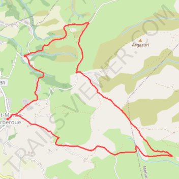 Itinéraire Le circuit de Bordaldea depuis Saint-Martin-d'Arberoue, distance, dénivelé, altitude, carte, profil, trace GPS