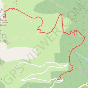 Itinéraire alain prop- Baus de la Fréma, distance, dénivelé, altitude, carte, profil, trace GPS