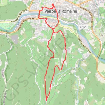 Itinéraire vaison-la-romaine-2018, distance, dénivelé, altitude, carte, profil, trace GPS