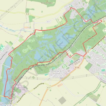 Itinéraire Mennecy et les Marais de l'Essonne, distance, dénivelé, altitude, carte, profil, trace GPS