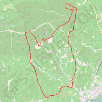 Itinéraire Au dessus de Roaix, distance, dénivelé, altitude, carte, profil, trace GPS