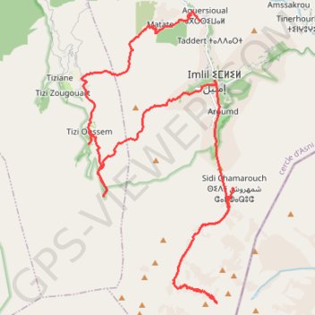 Itinéraire Le Toubkal, distance, dénivelé, altitude, carte, profil, trace GPS