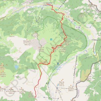 Itinéraire Chapelle d'abondance Bassachaux, distance, dénivelé, altitude, carte, profil, trace GPS