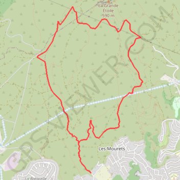 Itinéraire Étoile - Loubières, distance, dénivelé, altitude, carte, profil, trace GPS