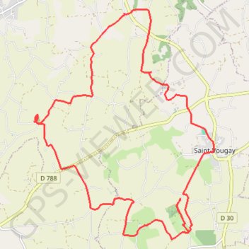Itinéraire De Saint-Vougay à la Basilique Notre-Dame de Kérizinen par le château de Kerjean, distance, dénivelé, altitude, carte, profil, trace GPS