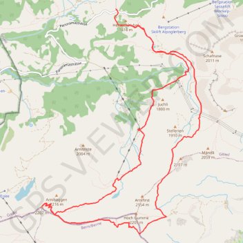 Itinéraire Randonnée raquette Alpes, distance, dénivelé, altitude, carte, profil, trace GPS