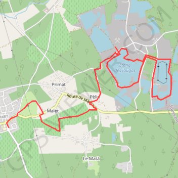 Itinéraire 2016-04-18T09:20:52Z, distance, dénivelé, altitude, carte, profil, trace GPS