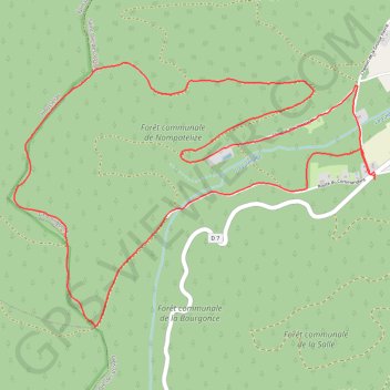 Itinéraire La Bourgonce, forêt de Nompatelize, distance, dénivelé, altitude, carte, profil, trace GPS