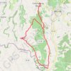 Itinéraire Circuit vélo loisir Les pierres rouges, distance, dénivelé, altitude, carte, profil, trace GPS