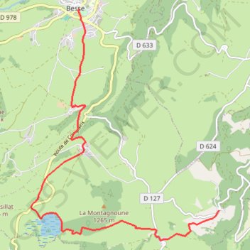 Itinéraire Saint-Anastaise à Besse, distance, dénivelé, altitude, carte, profil, trace GPS