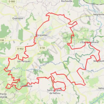 Itinéraire 2 - 57 km, distance, dénivelé, altitude, carte, profil, trace GPS