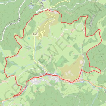 Itinéraire Les Bagenelles - N°2_Track, distance, dénivelé, altitude, carte, profil, trace GPS