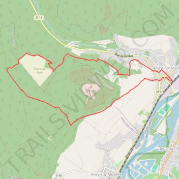 Itinéraire Ars-gare_Pierre-qui-tourne_Geai, distance, dénivelé, altitude, carte, profil, trace GPS