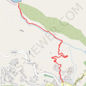 Itinéraire Piana - Anse de Ficaghjola, distance, dénivelé, altitude, carte, profil, trace GPS