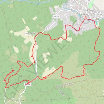 Itinéraire La Roque d'Anteron Chapelle, distance, dénivelé, altitude, carte, profil, trace GPS