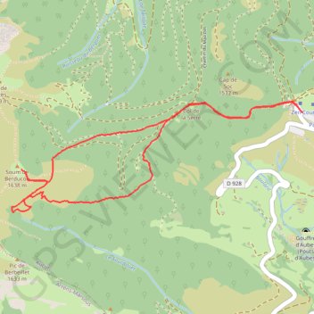 Itinéraire Le Soum de Berducou, distance, dénivelé, altitude, carte, profil, trace GPS