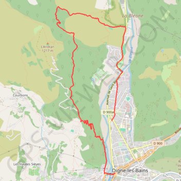 Itinéraire Caguerenard et la Baisse de Blanchard, distance, dénivelé, altitude, carte, profil, trace GPS