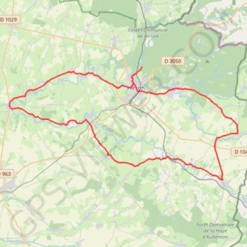 Itinéraire Entre l'Oise et le Thon, distance, dénivelé, altitude, carte, profil, trace GPS