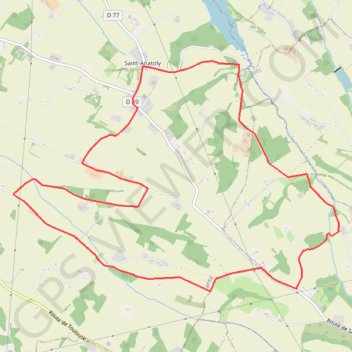 Itinéraire Folies à Saint-Anatoly, distance, dénivelé, altitude, carte, profil, trace GPS