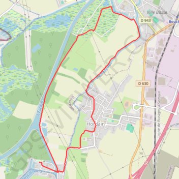 Itinéraire Circuit de l'Escaut - Bouchain, distance, dénivelé, altitude, carte, profil, trace GPS