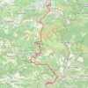 Itinéraire Espéraza Limoux, distance, dénivelé, altitude, carte, profil, trace GPS