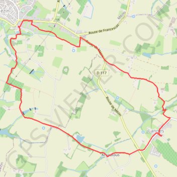 Itinéraire De Lannes à Mézin, le parfum de l'Armagnac-Ténarèze - Pays d'Albret, distance, dénivelé, altitude, carte, profil, trace GPS