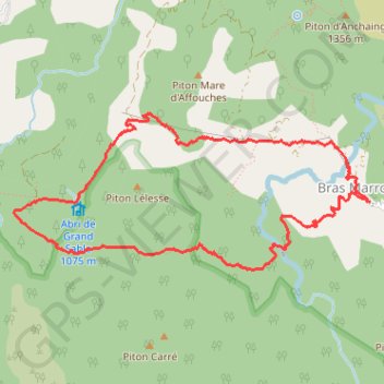 Itinéraire Sentier Grand Sable, distance, dénivelé, altitude, carte, profil, trace GPS
