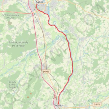 Itinéraire E1, distance, dénivelé, altitude, carte, profil, trace GPS