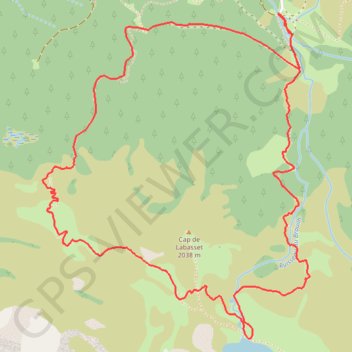 Itinéraire LE LAC DE PEYRELADE, distance, dénivelé, altitude, carte, profil, trace GPS