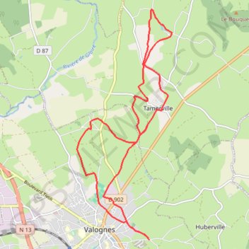 Itinéraire 3 - ALAUNA_2024-16km_marche, distance, dénivelé, altitude, carte, profil, trace GPS