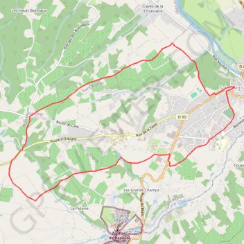 Itinéraire De la Bruyère du curé - Saint-Aignan, distance, dénivelé, altitude, carte, profil, trace GPS