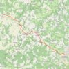 Itinéraire Marthon vers Nontron 25 kms Flow vélo, distance, dénivelé, altitude, carte, profil, trace GPS