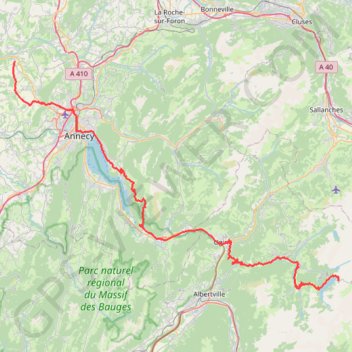 Itinéraire 1 Sallenôves-Cormet de Roselend, distance, dénivelé, altitude, carte, profil, trace GPS