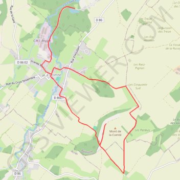 Itinéraire Ascension du Mont de la Comté, distance, dénivelé, altitude, carte, profil, trace GPS