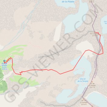 Itinéraire Pic Coolidge, distance, dénivelé, altitude, carte, profil, trace GPS